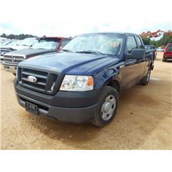 2008 FORD F150 XL PICKUP, VIN/SN:1FTRX12W18KC86807 - V8 ENGINE, A/T, ODOMETER READING 99,234 MILES
