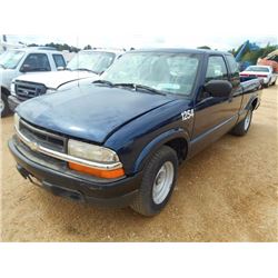 2003 CHEVROLET S10 PICKUP, VIN/SN:1GCCS19X838222305 - GAS ENGINE, A/T, EXTENDED CAB