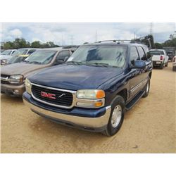 2003 GMC YUKON VIN/SN:1GKEC13223R137863 - GAS ENGINE, A/T, ODOMETER READING 244,506 MILES