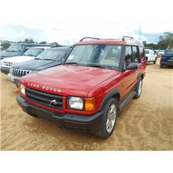2000 LAND ROVER DISCOVERY - V8 GAS ENGINE, A/T, ODOMETER READING 133,708 MILES