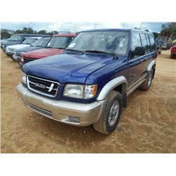 1999 ISUZU TROOPER, VIN/SN:JACDJ58X3X7912750 - 4X4, GAS ENGINE, A/T, ODOMETER READING 204,796 MILES
