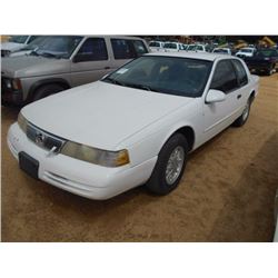 1995 MERCURY COUGAR, VIN/SN:1M3LM6245SH631110 - V6 GAS, A/T, P/S, A/C, DOOR, ODOMETER READING 74,568