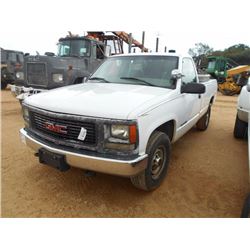 2000 GMC 2500 PICKUP, VIN/SN:1GTGC24R0YR133178 - V8 GAS ENG, A/T, AIR COMPRESSOR, TOOLBOX, ODOMETER 