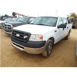 2008 FORD F150 PICKUP, VIN/SN:AFTRW12W58FA39429 - CREW CAB, GAS ENGINE, A/T