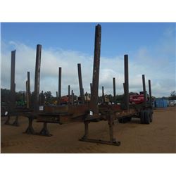 SHOPBUILT 4 BOLSTER LOG TRAILER, 11R22.5 TIRES