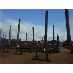 SHOPBUILT 4 BOLSTER LOG TRAILER, 11R22.5 TIRES