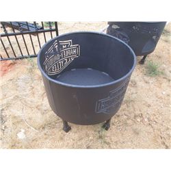 (UNUSED) 22" ROUND FIRE PIT, HARVEY DAVIDSON