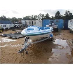 SEA RAYDER Z16 BOAT, - MODEL 160SR, JET POWER, GALVANIZED S/A TRAILER