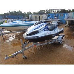 2013 KAWASAKI JET SKI, VIN/SN:X1200 - 4 STROKE, W/ TRAILER, METER READING 54 HOURS