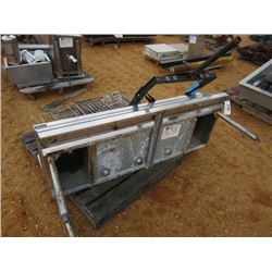 STAINLESS STEEL SINK W/AMISC WIRE RACKS