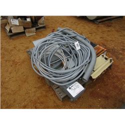 1 LOT MISCELLANEOUS BREAKER BOXES & FLEX CONDUIT