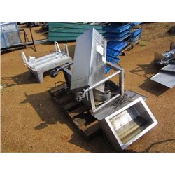 1 LOT MISC METAL TABLE/GREASE WELL