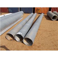 1 LOT 14" X 20' CORRUGATED PIPE