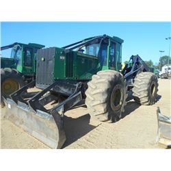 2013 JOHN DEERE 748H GRAPPLE SKIDDER, VIN/SN:651275 - DUAL ARCH GRAPPLE, WINCH, ECAB W/AIR, 30.5-32 