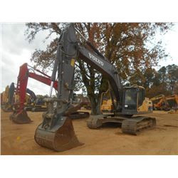 2013 VOLVO EC250DLC HYDRAULIC EXCAVATOR, VIN/SN:00210288 - 10' STICK, 48" BUCKET, HYD THUMB, AUX HYD