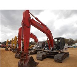 2007 LINK BELT 210X2 HYDRAULIC EXCAVATOR, VIN/SN:EHCJ72606 - 9' STICK, 41" BUCKET, ECAB W/AIR, METER