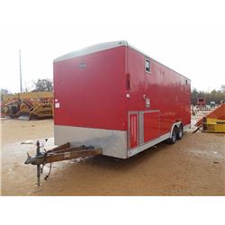 2006 WELLS CARGO FABRICATION TRAILER, VIN/SN:1WC200K2563054728 - 20' LENGTH, 12 KW ONAN KUBOTA DIESE