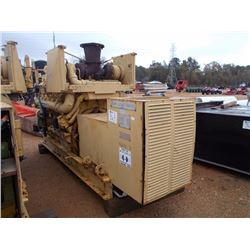 CAT 66B4047 GENERATOR SET, - 650KW, V12 CAT D398 DIESEL ENGINE ON SKIDS, METER READING 1,739 HOURS