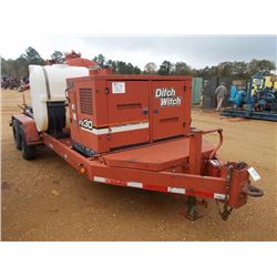 2004 DITCH WITCH FX30 VACUUM, VIN/SN:2Y0775 - 800 GAL TANK, MTD ON T/A TRAILER, S/N 1DSB202S9417Y222