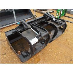 - 77" BUCKET, 2 CYL TOP CLAMP, FITS SKID STEER LOADER