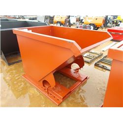STANDARD DUTY 1.5 CU YD STACKABLE SELF DUMPING HOPPER, 4,000# CAPACITY