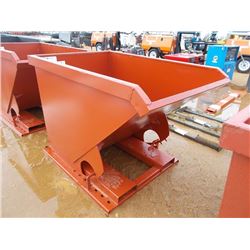 STANDARD DUTY 1.5 CU YD STACKABLE SELF DUMPING HOPPER, 4,000# CAPACITY
