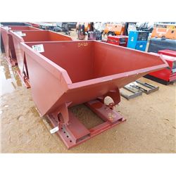 2 YARD SELF DUMPING HOPPER W/FORK POCKETS