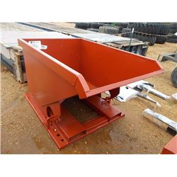 STANDARD DUTY 1 CU YD STACKABLE SELF DUMPING HOPPER, 4,000# CAPACITY