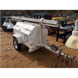 COLEMAN RITE-LIGHT LIGHT TOWER/GENERATOR, DIESEL ENGINE, METER READING 1,465 HOURS