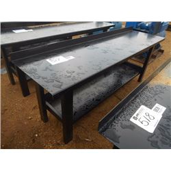 29.5" X 90" HEAVY DUTY WORK BENCH WITH SHELF