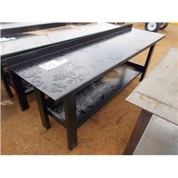 29.5" X 90" HEAVY DUTY WORK BENCH WITH SHELF
