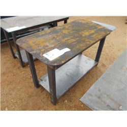 HEAVY DUTY 30X57 WELDING SHOP TABLE WITH SHELF