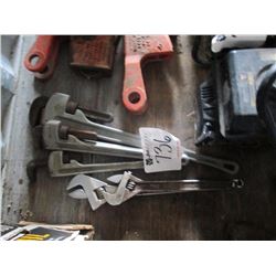 MISC LOT OF CRESCENT/PIPE WRENCHS