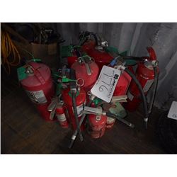 LOT MISC SIZE FIRE EXTINGUISHER