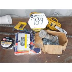 MISC NAILS, POWER CORD, WASHER