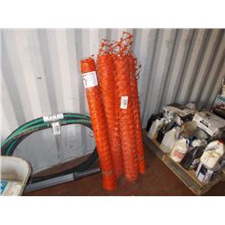 ORANGE SAFETY BARRICADE FENCE