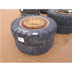 (2) 16.00R25 TIRES & RIMS