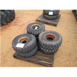 (6) MISC SIZE TIRES & RIMS