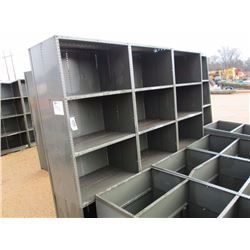 4) METAL STORAGE BINS