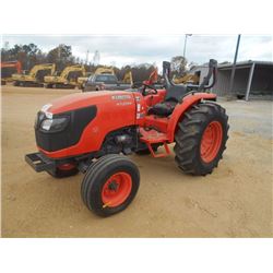 KUBOTA MX5100F FARM TRACTOR, VIN/SN:10587 - 3 PTH, PTO, ROLL BAR, 14.9-26 REAR TIRES, METER READING 