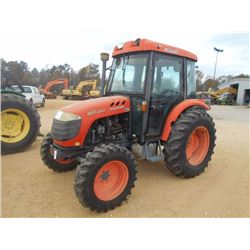 KIOTI DK55 FARM TRACTOR, VIN/SN:D06900222 - MFWD, 3 PTH, PTO, 2 HYD REMOTES, ECAB W/AIR, 14.9-28 REA
