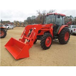 2013 KUBOTA M9540 FARM TRACTOR, VIN/SN:D51136 - MFWD, 3 PTH, PTO, 2 HYD REMOTES, KUBOTA LA1353A FRON