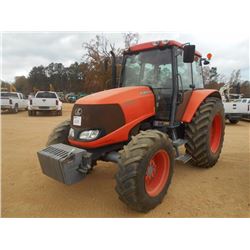 KUBOTA M110X FARM TRACTOR, VIN/SN:50595 - MFWD, PTO, 3 PTH, 3 REMOTES, ECAB W/AIR, 18.4R34 TIRES