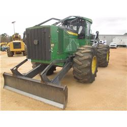 2015 JOHN DEERE 848L GRAPPLE SKIDDER, VIN/SN:669730 - DUAL ARCH GRAPPLE, WINCH, ECAB W/AIR, 30.5-32 