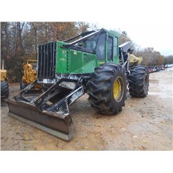 2010 JOHN DEERE 648H GRAPPLE SKIDDER, VIN/SN:628601 - DUAL ARCH GRAPPLE, WINCH, ECAB W/AIR, 30.5-32 