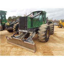 2013 JOHN DEERE 648H GRAPPLE SKIDDER, VIN/SN:649474 - DUAL ARCH, GRAPPLE, WINCH, ECAB W/AIR, 30.5-32