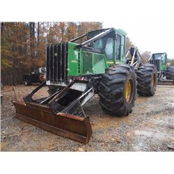 2008 JOHN DEERE 648H GRAPPLE SKIDDER, VIN/SN:614722 - DUAL ARCH, WINCH, ECAB W/AIR, 30.5L-32 TIRES, 