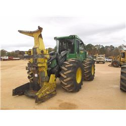 2016 JOHN DEEERE 643L FELLER BUNCHER, VIN/SN:669731 - FD22B SAW HEAD, ECAB W/AIR, 30.5-32 TIRES, MET