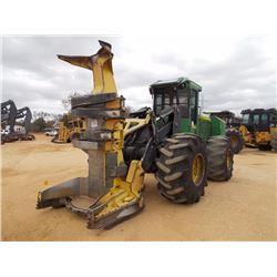 2010 JOHN DEERE 843K FELLER BUNCHER, VIN/SN:631842 - FD22B SAW HEAD, ECAB W/AIR, 34.5LS-2 TIRES, MET
