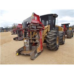 2010 CAT 553 FELLER BUNCHER, VIN/SN:HA19802 - PRENTICE SH 50 SAW HEAD, ECAB W/AIR, 28L26 TIRES, METE